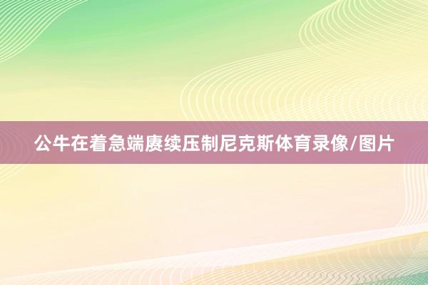 公牛在着急端赓续压制尼克斯体育录像/图片